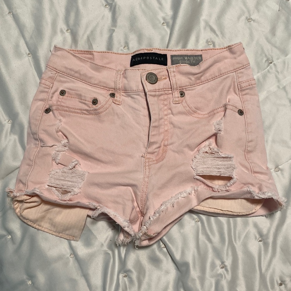 Pink Aeropostale Denim Shorts